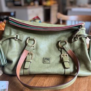 Beautiful green Venetian leather Dooney & Bourke bag